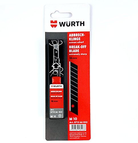 Würth Abbrechklinge Extrem Scharf 18 mm 10 St. Ersatzklinge 071566053
