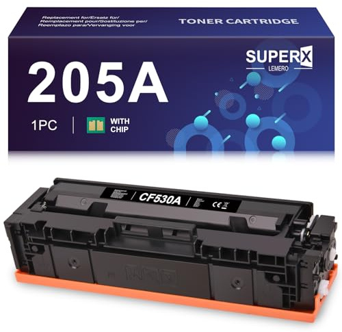 205A Toner Mit Chip MFP-M181FW MFP-M180N Schwarz 1per-Pack CF530A | Tonerkartusche Kompatibel für HP Color LaserJet Pro MFP M181N M180NW M180FW M154A M154NW CF531A CF532A CF533A