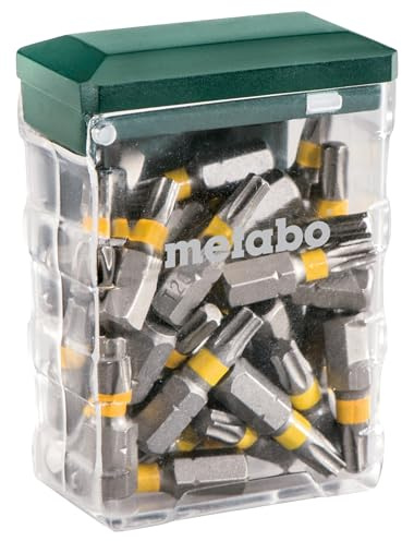 Metabo Bit-Box T20 SP 25-teilig Torx Bit-Set aus Chrom-Vanadium-Stahl