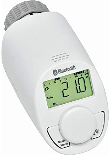 eqiva Bluetooth® Smart Heizkörperthermostat, 141771E0, Weiß, 10,2 x 6,0 x 5,5 cm