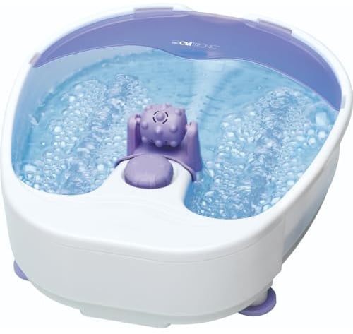 Clatronic® Fußbad mit intensivem Whirlpool-Effekt | Fussbad mit Massagefunktion inkl. Massagerolle | Fußbadewanne mit 4-Stufen-Schalter | Fußmassagegerät mit Wasser | Fußwanne FM 3389