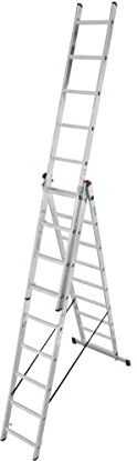Krause Corda Vielzweck-Leiter 3x9 Sprossen mit Treppenversion