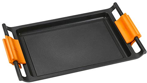 BRA Efficient Grillpfanne 45 cm Schwarz Aluminiumguss Induktion Teflon Platinum Plus