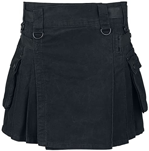 Forplay Kilt Frauen Kurzer Rock schwarz Basics, Casual Wear, Festival