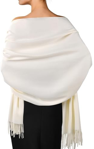 FURTALK Damen Großer Halstuch Warmes Feinstrick Winter Schal