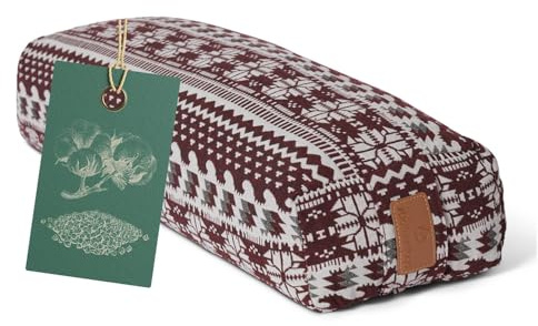 #DoYourYoga Yogabolster »Paravati« 67cm x 13cm | Gefüllt mit Bio-Dinkelspelz (KBA) oder Bio-Buchweizenschalen (KBA) | Yogakissen mit waschbarem Bezug | Sitzkissen & Zafukissen für Yin Yoga