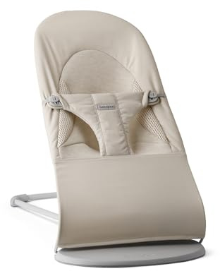BabyBjörn Babywippe Balance Soft, Gewebt/Jersey, Tri-Fabric, Hellbeige