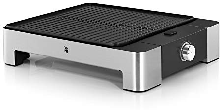 WMF Lono Tischgrill Quadro, Indoor Grill, Elektrogrill klein mit kompakter Grillfläche, spülmaschinenfest, 1250 W