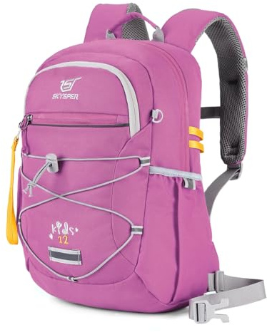 SKYSPER Kinderrucksack Wandern Jungen Mädchen für 3-8 Jährige | komfortabler Wanderrucksack Kinder 12L
