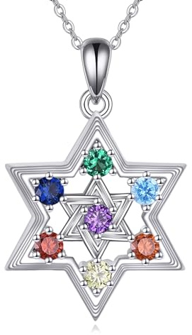 YAFEINI Chakra Ketten für Damen Sterling Silber Baum des Lebens/Schutzengel Flügel/Schmetterling Kreuz Halskette Muttertags Geschenk für Frauen Mädchen