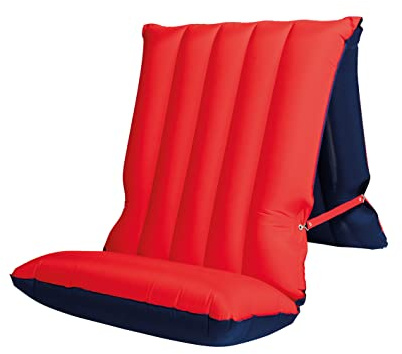 Happy People 78032 - Sitz-Liegematratze PVC-Mikrofaser Camping Pool Wasserliege Luftmatratze mit Beschichtung Strandliege Wasser Outdoor Lounge aufblasbar