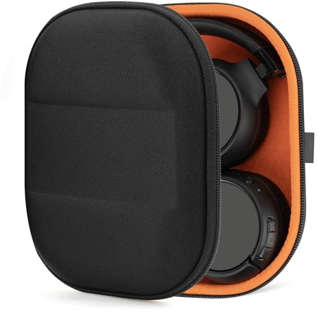 Geekria Kopfhörerhülle Shield kompatibel mit JBL Tune 600BTNC/510BT/500BT, Jr 310BT – Hartschalen-Reiseetui mit Kabelaufbewahrung (Schwarz)