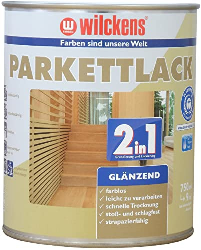 Wilckens 2in1 Parkettlack glänzend, 750 ml, farblos