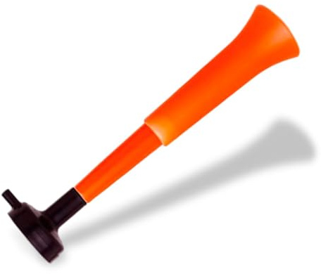 FUN FAN LINE 3er-Pack Vuvuzela. Trompeten DREI Teilen. Kompakte zerlegbare Hupe für Partys und Sportveranstaltungen. 108 DB Animation für und Erwachsene Leicht zu transportieren