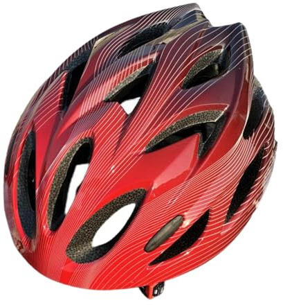 Amagogo Kinder Fahrradhelm Sporthelm Bessere Dämpfung Schutzfahrradhelm Rennradhelm für Klettern Radfahren, Rot