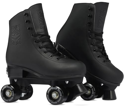 RAVEN Rollschuhe Roller Skates für Kinder Erwachsene Mädchen Damen verstellbar (Embos, 39-42 (25-26,5cm))