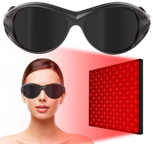 FREEMASCOT Laserschutzbrille 200-2000nm IPL Schutzbrille für Laserschönheit, Laser-Haarentfernung, Rot laser therapie, Sonnenbaden Augenschutz