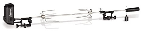 Enders® Grillspieß Pro, aus Edelstahl, werkzeuglose Montage, Belastung bis zu 10kg, laufruhiger Elektromotor, Betrieb durch Batterien oder Netzteil, für Enders® 3 + 4-Brenner #7908