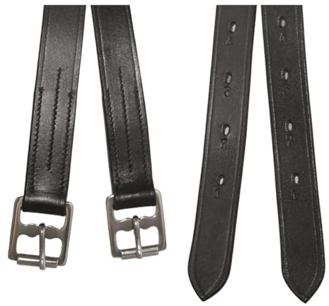 Hans Melzer Horse Equipment Steigbügelriemen, schwarz, 160 cm