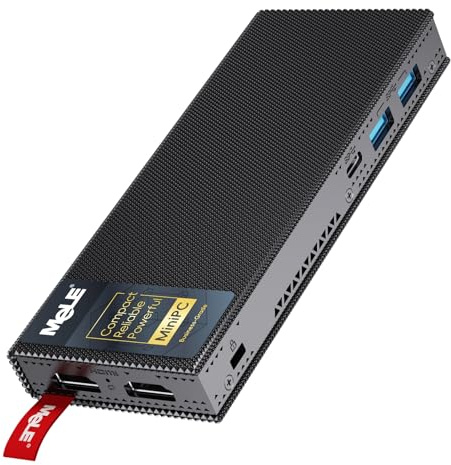 MeLE Lüfterloser Mini-PC Stick PCG02 Pro N5105 8GB 256GB, Mikrocomputer USB PD3.0, Dual HDMI Gigabit Ethernet BT5.1 Kleiner Desktop im Business-Büro Industrie IoT Medien Zuhause