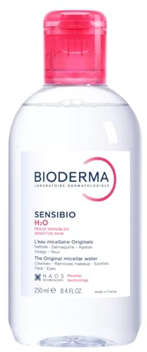 BIODERMA Sensibio H2O - mizellares Reinigungs- und Make-up-Entfernungswasser - entfernt Make-up, Pollen und Verschmutzungsrückstände - empfindliche Haut - Flasche 250 ml