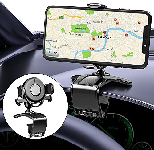 KATREU Handyhalterung Armaturenbrett, 360° Drehung Smartphone Halterung Auto, Multifunktionaler Kfz Handyhalterung für Auto Armaturenbrett und Spiegel, Universal für 4-7 Zoll Telefone