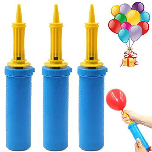 OUOQI 3 Stück Ballonpumpe,Luftballon Pumpe,Hand Luftballonpumpe,Luftpumpe für Luftballons,Luftballon Pumpe für Hochzeit,Geburtstag Party Dekorationen