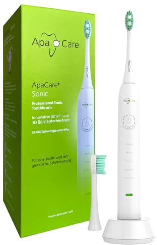 ApaCare Sonic Professional Schallzahnbürste | Elektrische Zahnbürste Schall | Schallzahnbürste Sensitive | Elektrische Zahnbürste Whitening