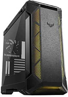 ASUS TUF GT501 Gaming Gehäuse (bis zu E-ATX, 120mm RGB-Lüfter, 140mm PWM-Lüfter, USB 3.1 Gen 1) schwarz