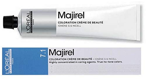 L'OR?AL Majirel - 7,1 Mittelblond Asch, Tube 50 Ml