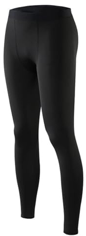 Smatstyle Kompressionshose Herren Sport Leggings Laufhose Lang Tight Atmungsaktiv Baselayer Leggings Trainingshose für Fitness Joggen Basketball (as3, Alpha, x_l, Regular, Regular, Reines Schwarz)