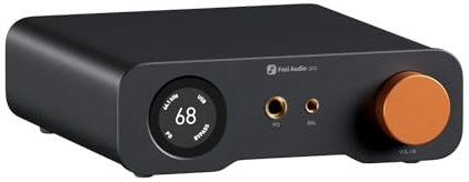 Fosi Audio ZH3 Full Balanced HiFi Vorverstärker, DAC Kopfhörerverstärker mit AKM4493SEQ XMOS XU316 PCM 768kHz für Verstärker, USB/Optical/COAX/RCA/12V Trigger Eingang, XLR/RCA/4.4mm/6.35mm Ausgang
