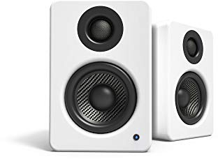 Kanto YU2 Desktop-Lautsprecher mit Stromversorgung | 7,6 cm Composite-Treiber | 1,9 cm Seidenkuppelhochtöner | Class-D-Verstärker | 100 W | integrierter USB-DAC | Subwoofer-Ausgang | Mattweiß |