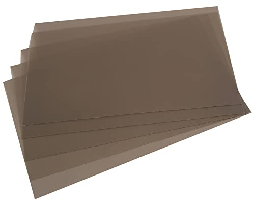 Tiamu 5 Stücke Linearer Polarisationsfilter LCD/LED, Polarisationsfolie 20 x 30 cm, Polarisierte Film Blätter Nicht klebend für Bildschirm, Physik, Fotografie, Beleuchtung und Kamera