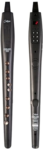 Carry-on Digitales Blasinstrument 2 Plus - 20 Stimmen, eingebauter USB-Akku, Kopfhörerausgang für lautloses Üben, Midi Over Bluetooth Digital Recorder schwarz