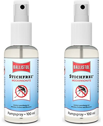 BALLISTOL Stichfrei, 2 Stück a 100 ml Pump-Spray Mückenspray Insektenspray