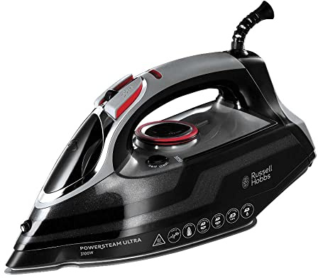 Russell Hobbs Dampfbügeleisen [3100W, 210 g Extra-Dampfstoß] Bügeleisen Power (350ml Wassertank, Keramik Bügelsohle, Selbstreinigungs- & Sprühwasserfunktion, Antikalk & Tropfstopp, 70g/min) 20630-56