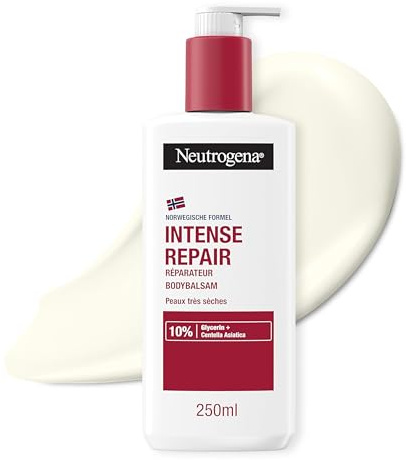 Neutrogena Norwegische Formel Intense Repair Cica Bodybalsam, 250 ml | Reparierender CICA Bodybalsam, Körperlotion für eine sofortige Linderung und mehr Feuchtigkeit bei sehr trockener, rauer Haut