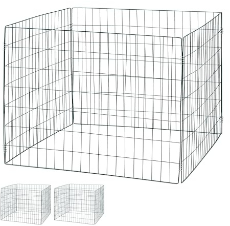 Relaxdays Komposter Metall, 3er Set, Biokomposter Garten, großer Laubkomposter, 560 Liter, Steckkomposter, dunkelgrün