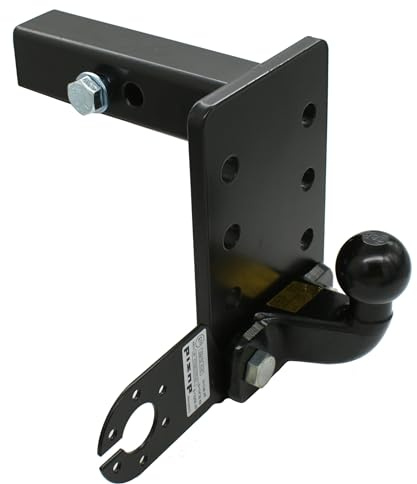AHK US-Adapter 50x50mm Anhängevorrichtung Anhängerkupplung höhenverstellbar ISO 50 Kugelkopf