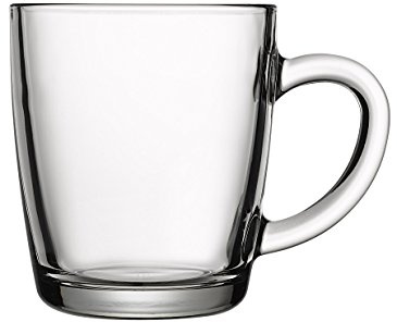Pasabahce 55531 – Trinkgläser, Teeglas Mit Henkel Basic, 340 ml, 6er Set