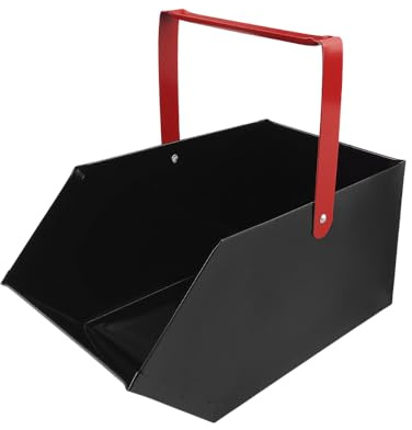 BAUSTER® Aschekasten Kohlenkasten/Aschebehälter 39 x 21 x 18 cm Briketts Holz Koks Aschebehälter Kamingrill Zubehör Kohlewanne Kohlenschütte Abtransport Lagern Ascheschale Kamin Kasten