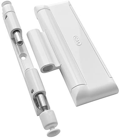 Cal Doublex XL - Fenstersicherung gegen Einbruch, auch für Balkontür, Terassentür Einbruchschutz (weiß)