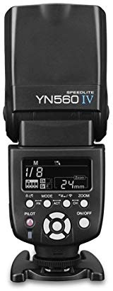 Yongnuo YN560 IV Universal 2.4G Wireless Speedlite Blitzgerät On-Kamera, Master Slave Speedlight GN58 High Speed Recycling Ersatz für Canon Nikon Sony DSLR-Kamera