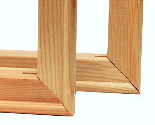 ECO Keilrahmenleisten Set zum Selbstbau DIY Keilrahmen Bausatz Außenmaße 40 x 50 cm (kein Bilderrahmen)