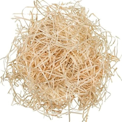 Doubleyou Geovlies & Baustoffe 500 Gramm (g) Holzwolle | Natur | Erdbeerholzwolle | In Deutschland hergestellt | Ideal als Füllmaterial oder zur Dekoration | Unbehandelt