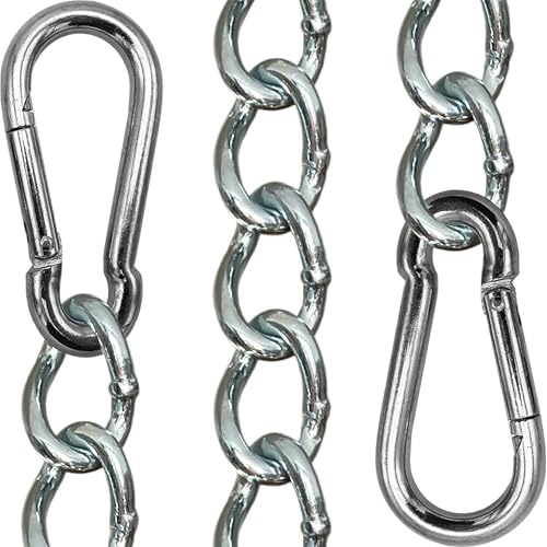 KLIFFHÄNGER Verlängerungskette für Hängesessel, Hängestuhl und Hängematte mit Zwei Karabiner | Verschiedene Längen (Kette 99 cm)