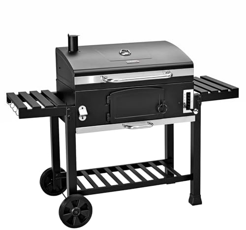 TAINO HERO XXL Smoker Holzkohle-Grill BBQ Grillwagen Standgrill