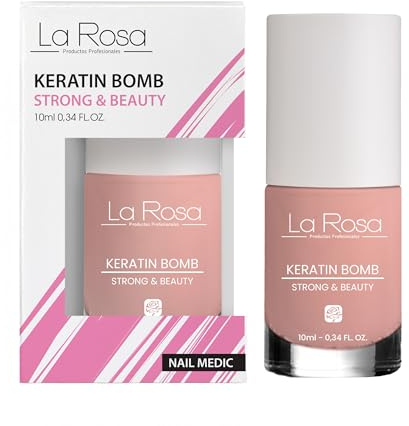 LaRosa Nagelhärter-Serum mit Keratin – Nagelverstärker für Gesunde, Kräftige Nägel, Anti-Spliss-Effekt, Schöne Natürliche Farbe, Ideal nach Gel oder Acrylnägeln – 10 ml