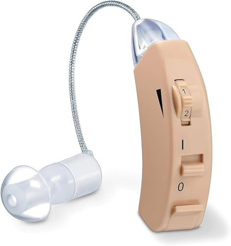 Beurer HA 50 Hörgeräuschverstärker, Rauscharme Wiedergabe und Verstärkung aller Geräusche, ergonomische Passform und drei Aufsätze für den Gehörgang